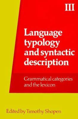 Language Typology and Syntactic Description, Vo... 0521318998 Book Cover