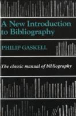 A New Introduction to Bibliography 1884718132 Book Cover
