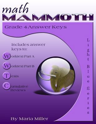 Math Mammoth Grade 4 Answer Keys 148122333X Book Cover
