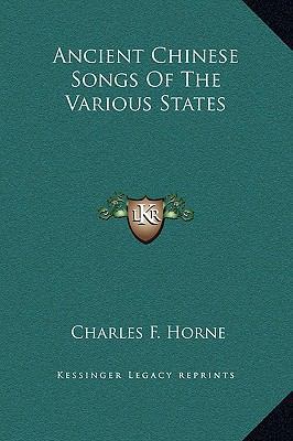 Ancient Chinese Songs Of The Various States 1169186343 Book Cover