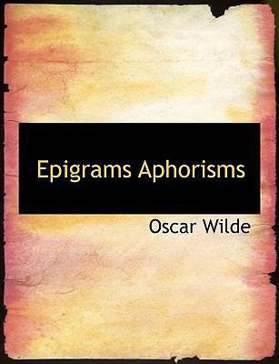 Epigrams Aphorisms 1140033247 Book Cover