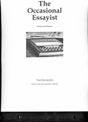 The Occasional Essayist : Essays and Memoirs