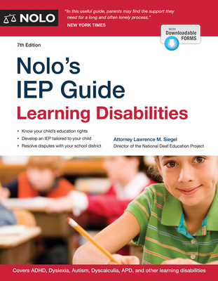 Nolo's IEP Guide: Learning Disabilities 1413323952 Book Cover