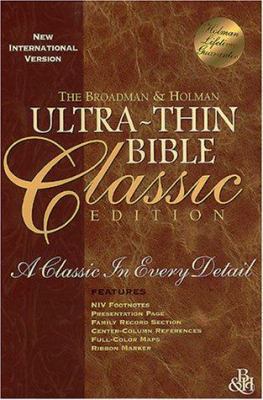 Ultrathin Bible-NIV-Classic 1558197680 Book Cover