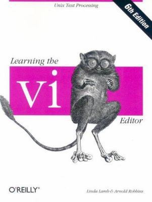 Learning the VI Editor 1565924266 Book Cover