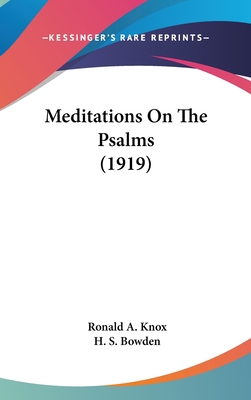 Meditations On The Psalms (1919) 1436514835 Book Cover