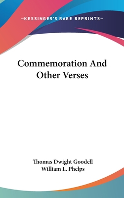 Commemoration And Other Verses 0548418578 Book Cover