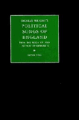 Thomas Wright's Political Songs of England 0521554667 Book Cover