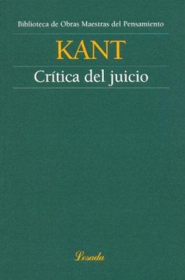 Critica del Juicio (Spanish Edition) [Spanish] 9500378396 Book Cover