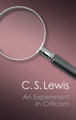 An Experiment in Criticism (Canto Classics) 1107604729 Book Cover