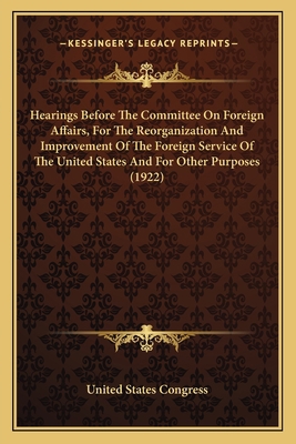 Hearings Before The Committee On Foreign Affair... 1163886297 Book Cover