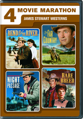 4 Movie Marathon: James Stewart Western Collection B006VRRGOO Book Cover