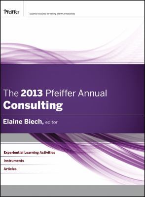 The Pfeiffer Annual: Consulting 1118273796 Book Cover