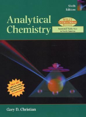 Analytical Chemistry 0471451622 Book Cover
