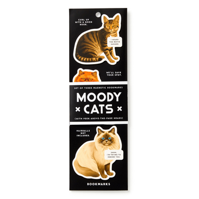 Moody Cats Magnetic Bookmark Set 0735386900 Book Cover