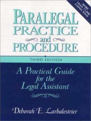 Paralegal Practice and Procedure 0131085727 Book Cover