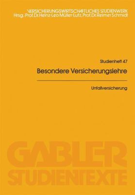 Unfallversicherung [German] 3409007660 Book Cover