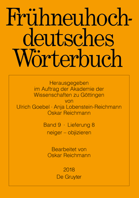 Frühneuhochdeutsches Wörterbuch: Lieferung 8 (9) [German] 3110515199 Book Cover