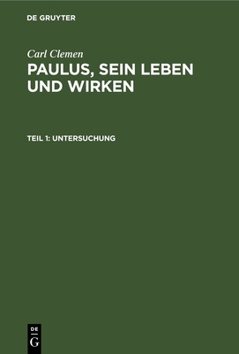 Untersuchung [German] 3112676653 Book Cover