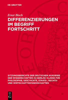 Differenzierungen Im Begriff Fortschritt [German] 3112725182 Book Cover