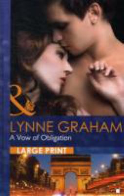 A Vow of Obligation [Large Print] 0263226069 Book Cover