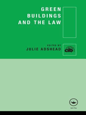 Green Buildings and the Law B00085D3WO Book Cover