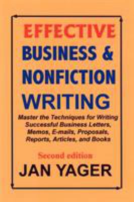 Effective Business & Nonfiction Writing 1889262269 Book Cover