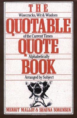 Quotable Quote Book 0806512202 Book Cover