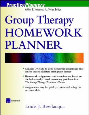 Group Therapy Homework Planner (Book with Diske... 0471418226 Book Cover