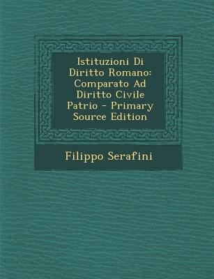 Istituzioni Di Diritto Romano: Comparato Ad Dir... [Italian] 1287943772 Book Cover