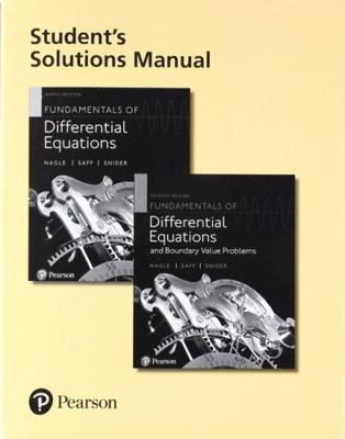 Student Solutions Manual for Fundamentals of Di... 0321977211 Book Cover