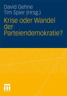 Krise Oder Wandel Der Parteiendemokratie? [German] 3531166700 Book Cover