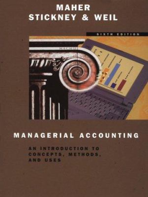 Managerial Accounting: An Introduction to Conce... 0030181933 Book Cover