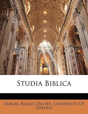 Studia Biblica 1146899424 Book Cover