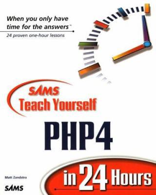 Sams Teach Yourself PHP4 in 24 Hours 0672318040 Book Cover