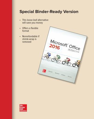 Loose Leaf for Microsoft Office 2016: In Practice 1259893898 Book Cover