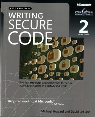 Writing Secure Code: Practical Strategies and P... 0735617228 Book Cover