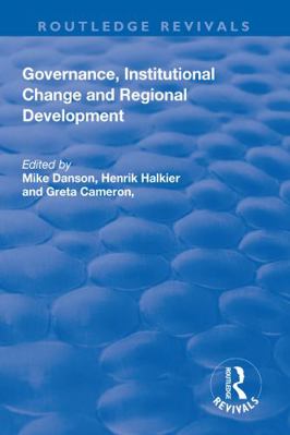 Governance, Institutional Change and Regional D... 1138637580 Book Cover