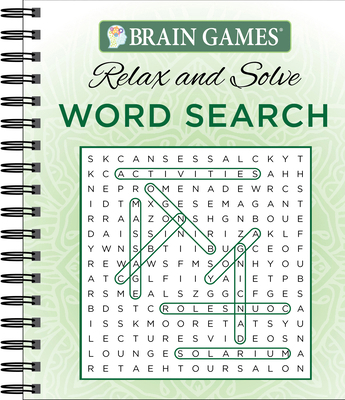 Brain Games - Relax and Solve: Word Search (Green) 1680227785 Book Cover