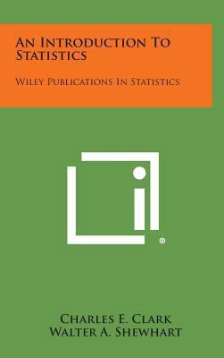 An Introduction to Statistics: Wiley Publicatio... 1258663473 Book Cover