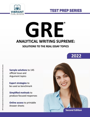 GRE Analytical Writing Supreme: Solutions to th... 1636510531 Book Cover