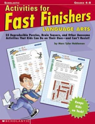 Activities for Fast Finishers: Language Arts 0439355311 Book Cover