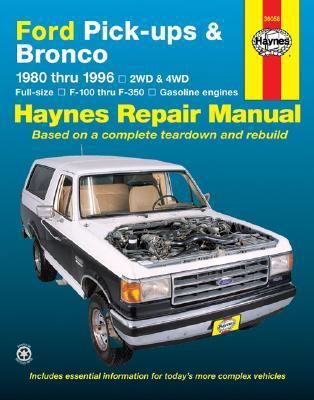 Ford Full-Size Pickups and Bronco, 1980-1996 1563922134 Book Cover