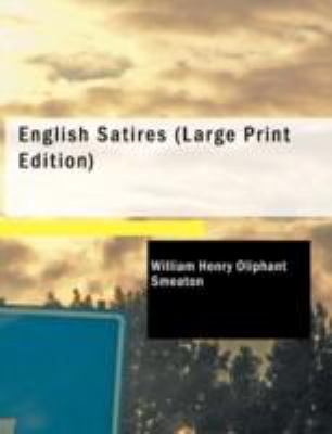 English Satires [Large Print] 1437522114 Book Cover