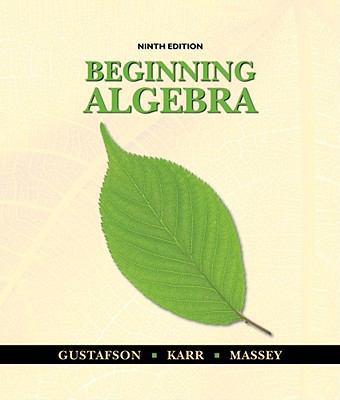 Beginning Algebra, 9th Edition 0495831417 Book Cover