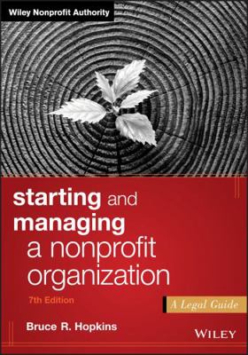 Starting and Managing a Nonprofit Organization:... 1119380197 Book Cover