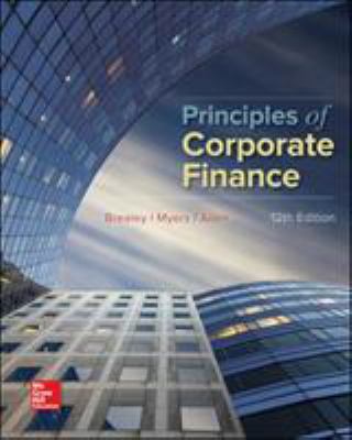 Principles of Corporate Finance 1259144380 Book Cover