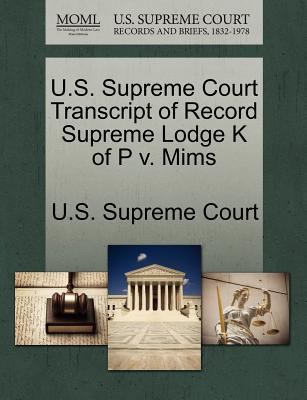 U.S. Supreme Court Transcript of Record Supreme... 1244992496 Book Cover
