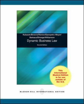 Dynamic Business Law 0071315748 Book Cover