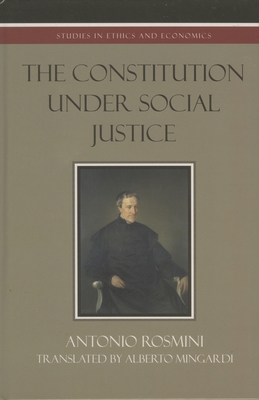 The Constitution Under Social Justice 0739107240 Book Cover